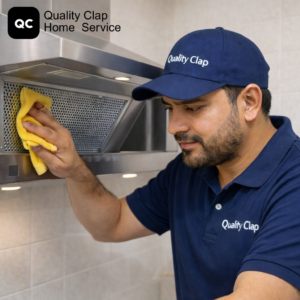 Kitchen chimney deep cleaning service by trained technician